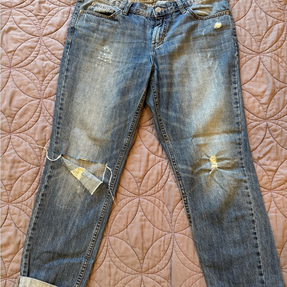 Banana Republic Relaxed Fit Boyfriend Jeans in Light Blue